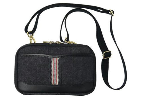 【豊岡鞄 足立 2504 ネイビー】ALBAPIE 井原デニム×豊岡鞄 ウォレットポーチ